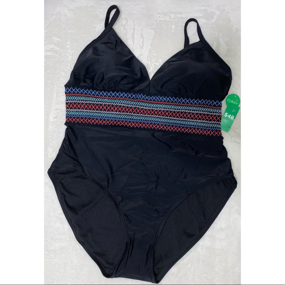Black One Piece Swim Suit